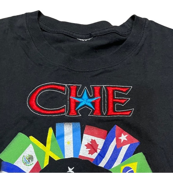 Embroidered Che Guevara Vintage Short Sleeve Tee - Picture 4 of 6